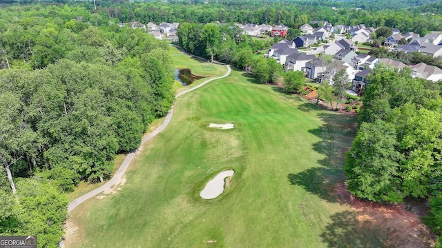 6413 Maple Park Ln, Hoschton, GA 30548 - birds eye view of property featuring golf course view and a residential view