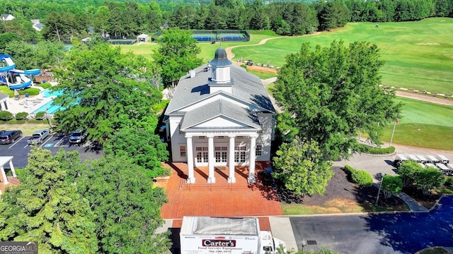 6413 Maple Park Ln, Hoschton, GA 30548 - birds eye view of property featuring view of golf course