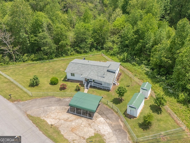 birds eye view of property