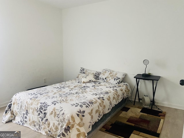 bedroom with baseboards