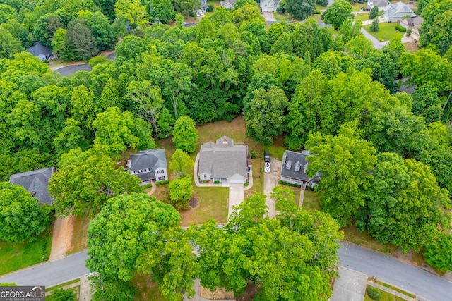 bird's eye view featuring a residential view
