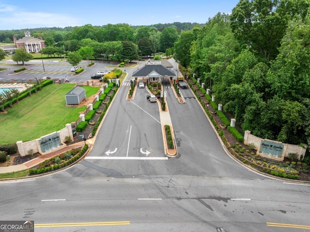 birds eye view of property