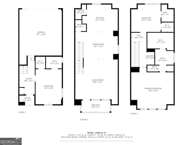 915 Katie Kerr Dr, Decatur, GA 30030 - floor plan