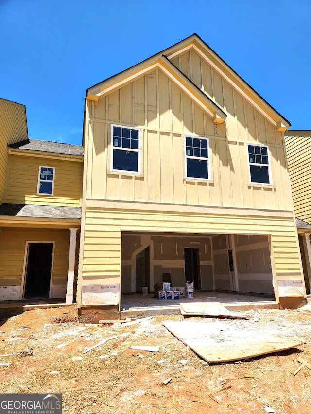10 Umber Ln Lot 3, Newnan, GA 30263 - view of front of property featuring board and batten siding and a garage
