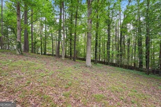 3679 Regent Dr NW, Kennesaw, GA 30144 - view of yard featuring a view of trees and fence