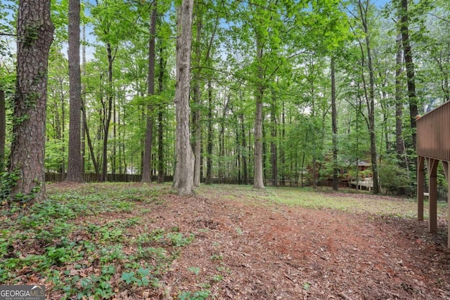 3679 Regent Dr NW, Kennesaw, GA 30144 - view of yard with a forest view
