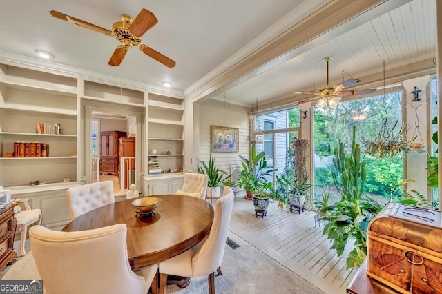 view of sunroom / solarium