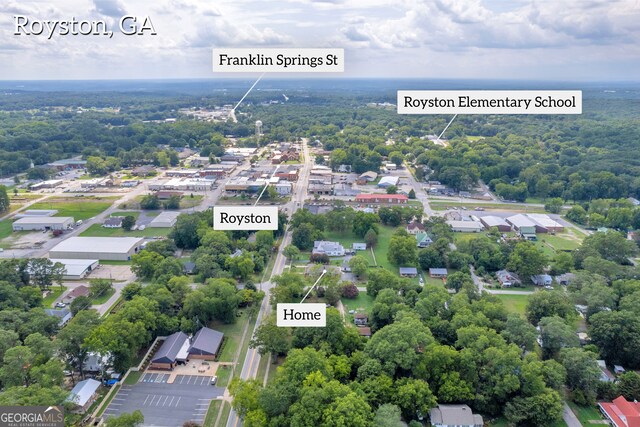 157 Hartwell St, Royston, GA 30662 - bird's eye view featuring a residential view