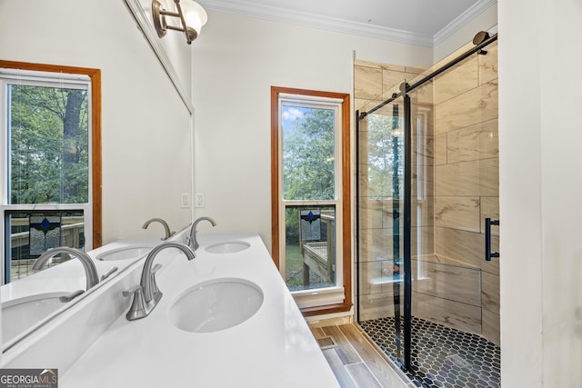 4805 Forest Way Ct NE, Marietta, GA 30066 - full bath with a sink and a shower stall
