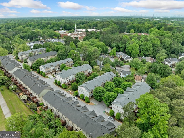 3231 Chutney Ct, Avondale Estates, GA 30002 - aerial view with a residential view and a wooded view