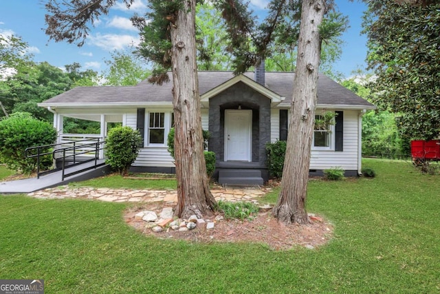 3223 Cleveland Hwy, Gainesville, GA 30506 - ranch-style house with a front lawn and crawl space