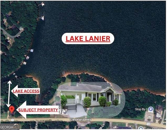 3223 Cleveland Hwy, Gainesville, GA 30506 - map of property location
