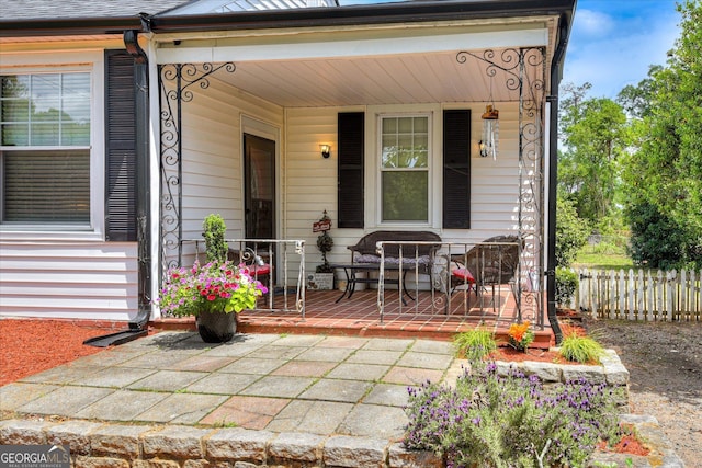 2327 Redwood Dr, Augusta, GA 30904 - exterior space featuring fence and covered porch