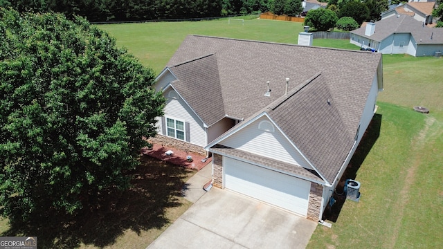 drone / aerial view