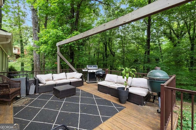 35 Saddle Mountain Rd SE, Rome, GA 30161 - rear view of property featuring stairway, fence, and a wooden deck