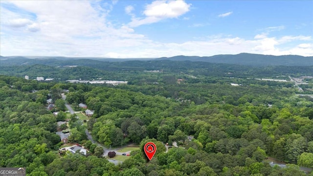 35 Saddle Mountain Rd SE, Rome, GA 30161 - bird's eye view of a heavily wooded area and mountains