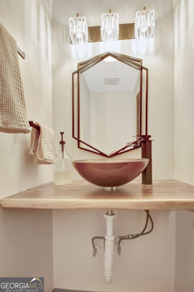 bathroom with a sink