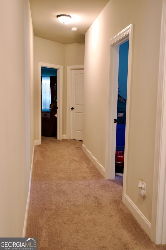 584 Amaranth Trl, Hoschton, GA 30548 - hall with carpet and baseboards