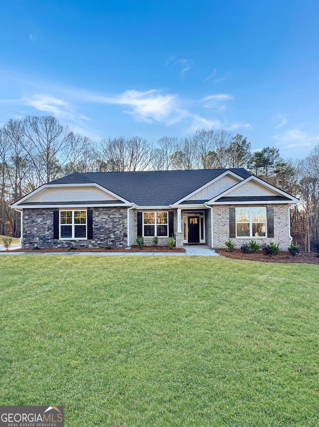 5331 Tuscany Dr, Douglasville, GA 30135 - view of front of home with a front lawn