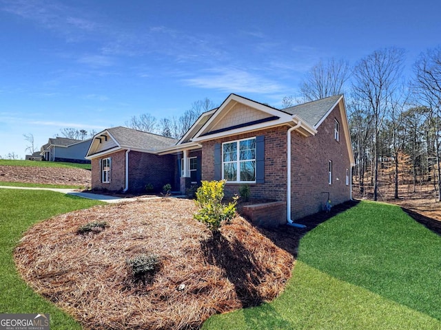 5321 Tuscany Dr, Douglasville, GA 30135 - single story home featuring brick siding, roof with shingles, and a front lawn