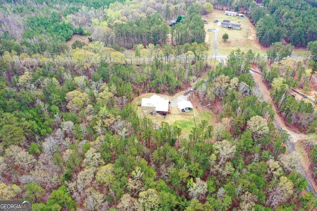 291 Higgins Rd, Flovilla, GA 30216 - birds eye view of property with a forest view