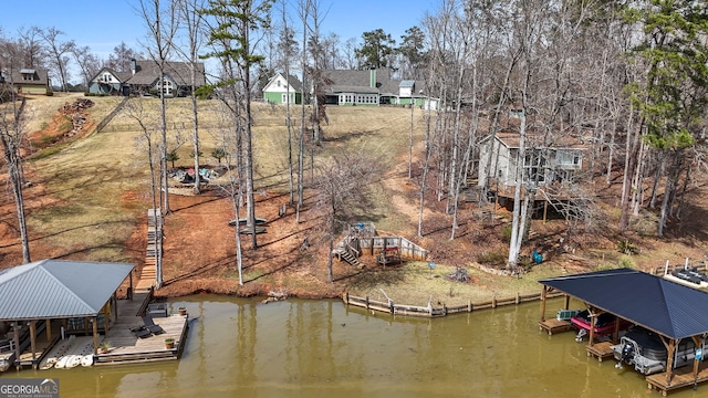 dock with a water view