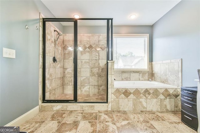37 Wood Duck Pt, Jefferson, GA 30549 - full bathroom with a garden tub and a stall shower