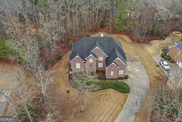birds eye view of property