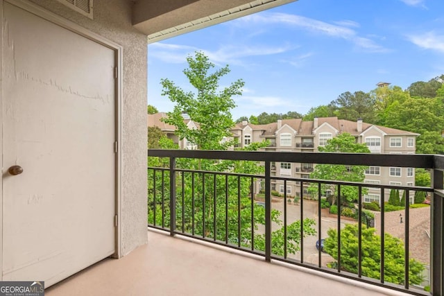 1502 River Green Dr NW Unit 1502, Atlanta, GA 30327 - balcony featuring visible vents and a residential view