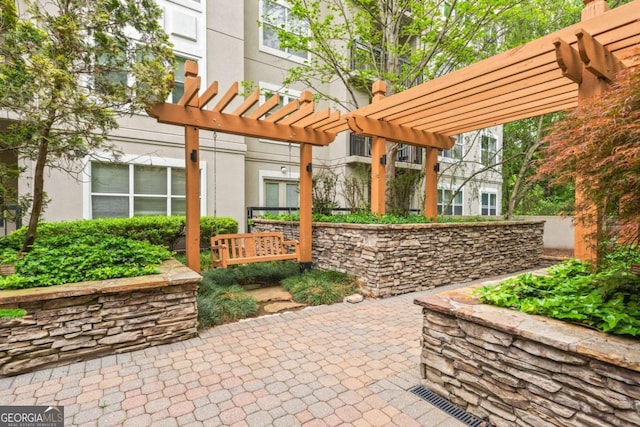 1502 River Green Dr NW Unit 1502, Atlanta, GA 30327 - view of patio with a pergola