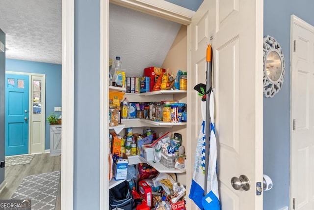 view of storage area