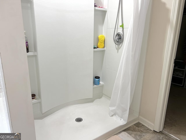 517 Starbuck Pkwy, Pendergrass, GA 30567 - full bath with a stall shower and baseboards