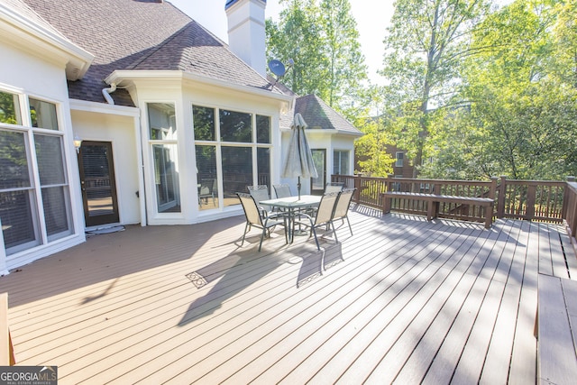 5685 Commons Ln, Alpharetta, GA 30005 - deck with outdoor dining space