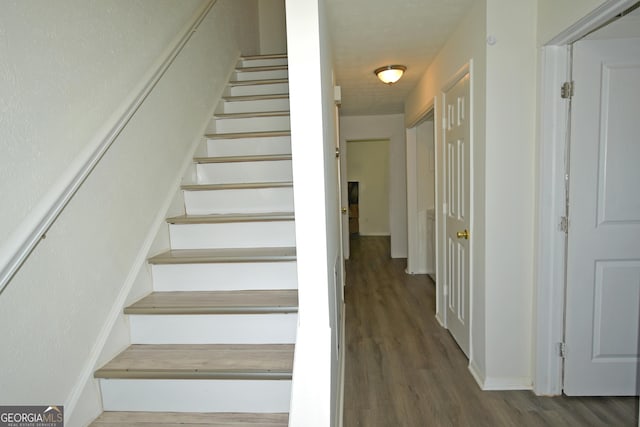 1812 Ashborough Cir SE Unit C, Marietta, GA 30067 - stairway featuring baseboards and wood finished floors