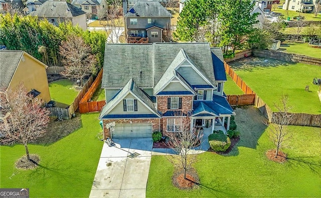 5015 Scuppernong Ct, Austell, GA 30106 - bird's eye view with a residential view