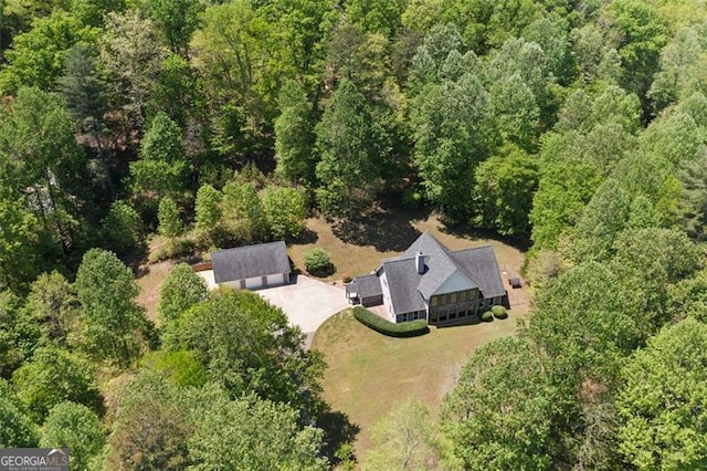 122 Gold View Dr, Dahlonega, GA 30533 - aerial view of property's location featuring a forest