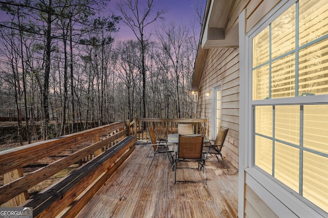 175 Laney Ct, Mcdonough, GA 30252 - wooden terrace with outdoor dining space