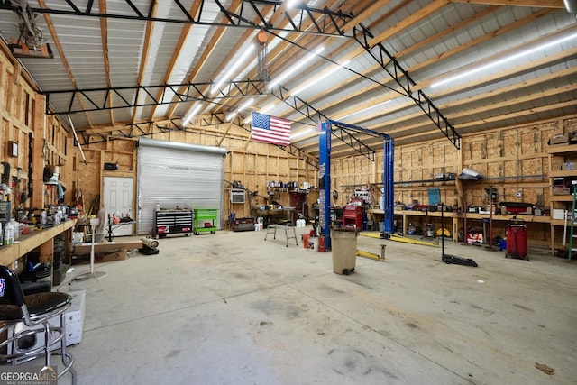 175 Laney Ct, Mcdonough, GA 30252 - garage featuring a workshop area