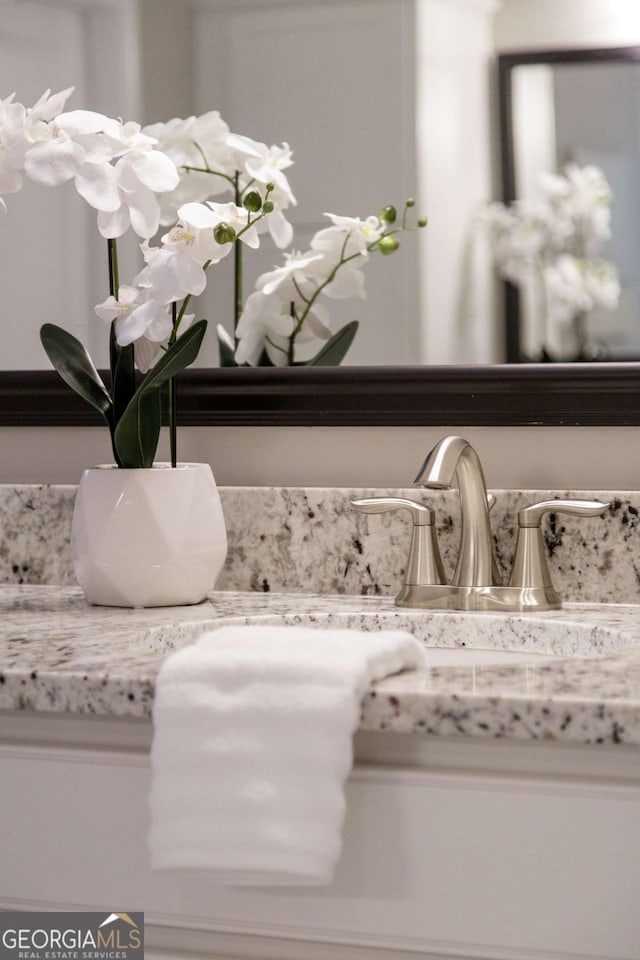 details featuring vanity