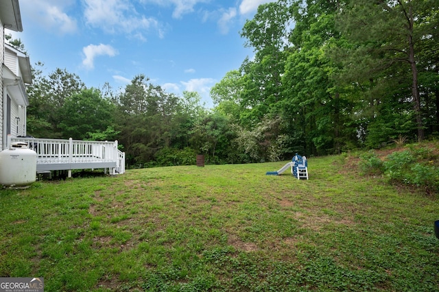 314 Kings Pointe Dr SW, Calhoun, GA 30701 - view of yard with a deck