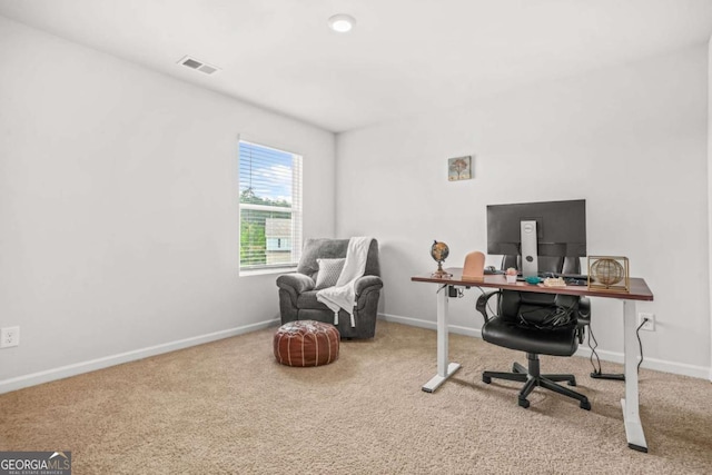 3135 Ellenton Dr, Lithia Springs, GA 30122 - office area with carpet and baseboards
