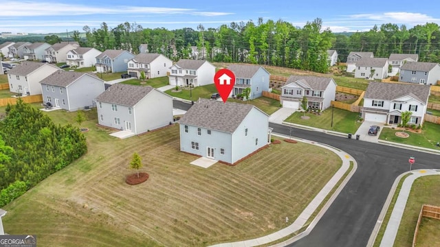3135 Ellenton Dr, Lithia Springs, GA 30122 - aerial perspective of suburban area