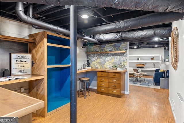 view of storage room