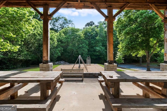 view of patio / terrace featuring outdoor dining area