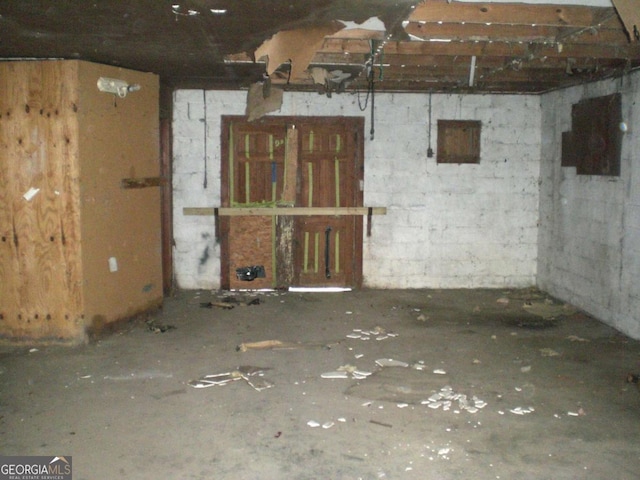 24 N Blanche Ave SW, Rome, GA 30161 - basement featuring concrete block wall