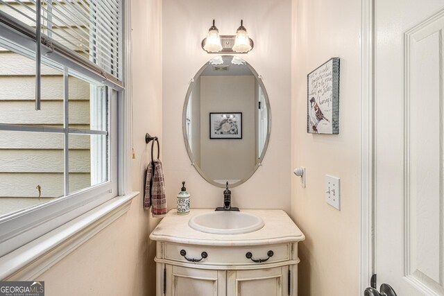 bathroom with vanity