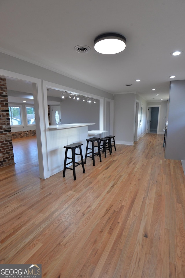 2647 Mount Carmel Rd, Hampton, GA 30228 - dining room featuring recessed lighting, light wood finished floors, and visible vents