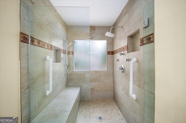 320 Williamsburg Cir, Mcdonough, GA 30253 - full bathroom featuring a stall shower and visible vents