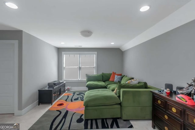 1914 Coal Pl, Atlanta, GA 30318 - living area with baseboards and recessed lighting