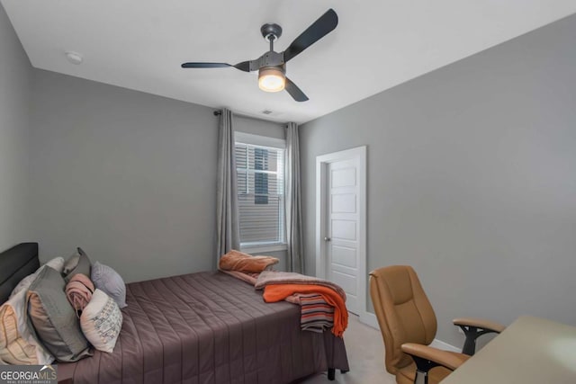 1914 Coal Pl, Atlanta, GA 30318 - carpeted bedroom featuring ceiling fan